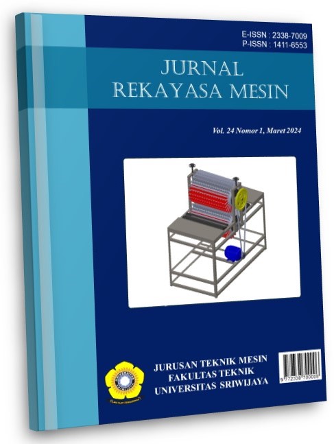 					View Vol. 24 No. 1 (2024): Jurnal Rekayasa Mesin
				