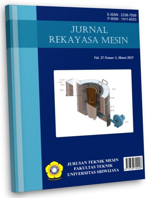 					View Vol. 25 No. 1 (2025): Jurnal Rekayasa Mesin
				